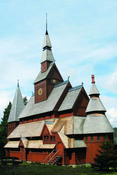Bade Dächer Bad Bevensen Stabkirche Hahnenklee Kirche Holzschindeln